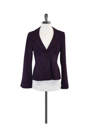 Current Boutique-Nanette Lepore - Purple Wool Jacket Sz 4