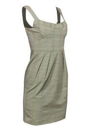 Current Boutique-Nanette Lepore - Sage Green Textured Sheath Dress Sz 2