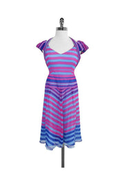 Current Boutique-Nanette Lepore - Talent Show Striped Silk Dress Sz 0