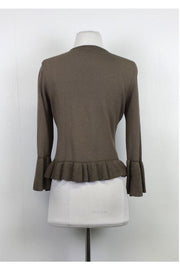 Current Boutique-Nanette Lepore - Taupe Cardigan w/ Bell Sleeves Sz M