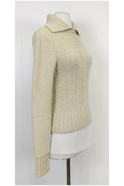 Current Boutique-Narciso Rodriguez - Cream Cable Knit Sweater Sz S