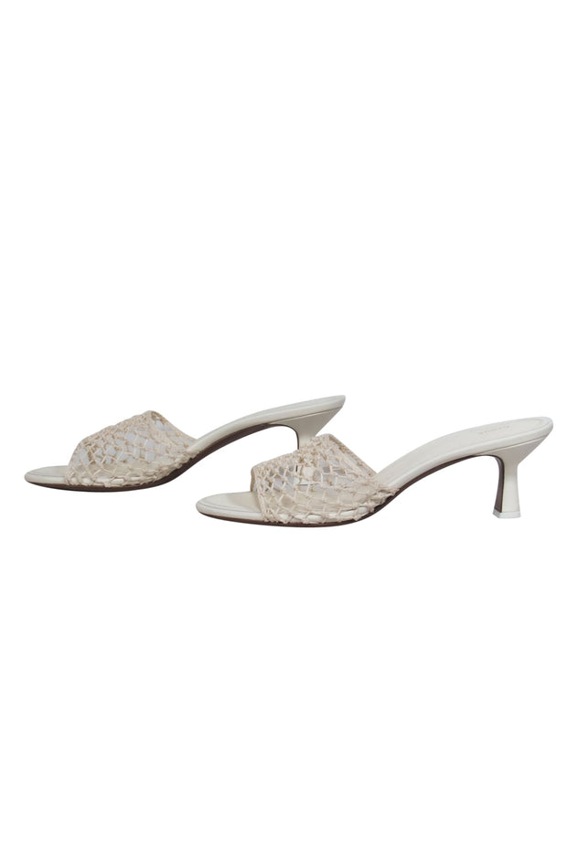 Current Boutique-Neous - Cream Woven Mule Heel Sz 8.5