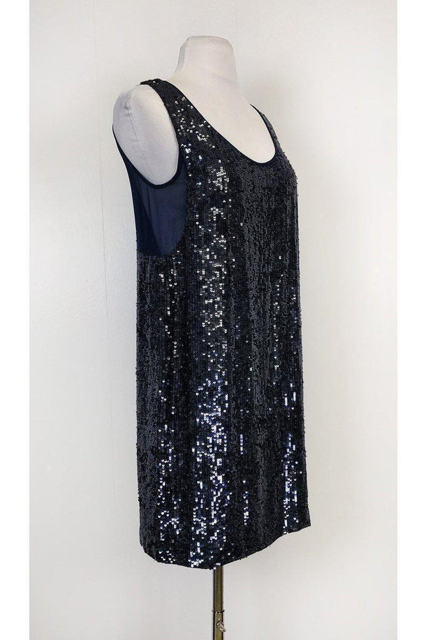 Current Boutique-Nicole Miller - Blue Sequin Dress Sz 2