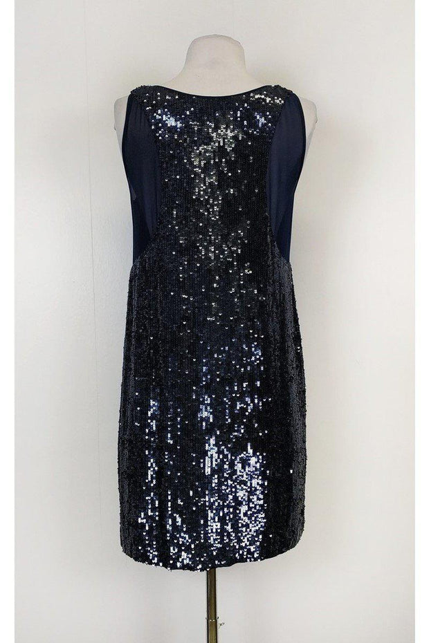 Current Boutique-Nicole Miller - Blue Sequin Dress Sz 2