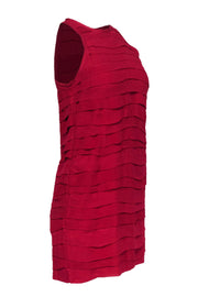 Current Boutique-Nicole Miller - Magenta Ruffle Tiered Tank Dress Sz 4