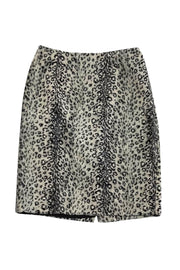 Current Boutique-Oscar de la Renta - Animal Print Pencil Skirt Sz 8