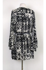 Current Boutique-Parker - Black & White Long Sleeve Dress Sz L