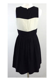 Current Boutique-Parker - Black & White Silk Sleeveless Dress Sz M