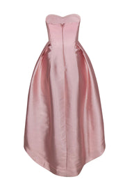 Current Boutique-Parker - Blush Pink Strapless High-Low "Roxanne" Gown Sz 0