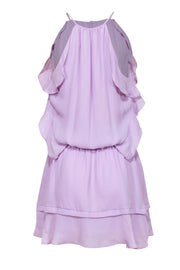 Current Boutique-Parker - Lilac "Wispy" Ruffled Smocked-Waist Mini Dress Sz M