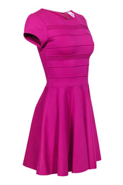 Current Boutique-Parker - Pink A-Line Cocktail Dress w/ Pleated Skirt Sz XS