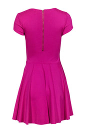 Current Boutique-Parker - Pink A-Line Cocktail Dress w/ Pleated Skirt Sz XS