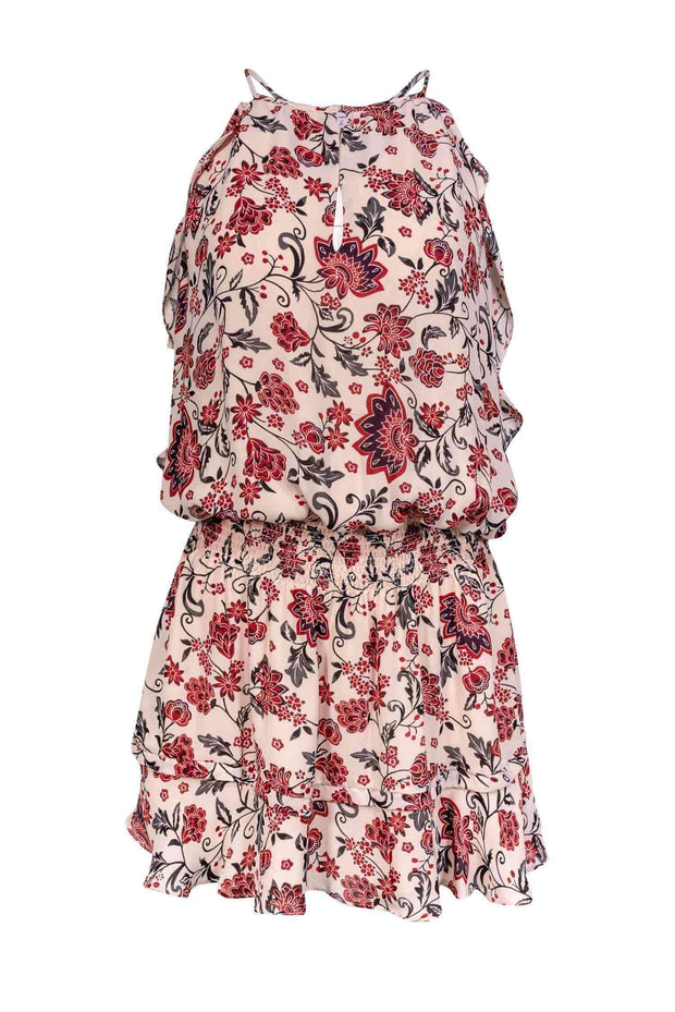 Current Boutique-Parker - Pink Dress w/ Red & Purple Floral Print Sz M