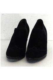 Current Boutique-Paul Green - Black Suede Booties Sz 6.5