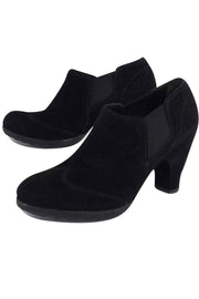 Current Boutique-Paul Green - Black Suede Booties Sz 6.5