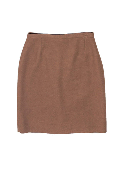 Current Boutique-Paule Ka - Tan Wool Blend Pencil Skirt Sz 6