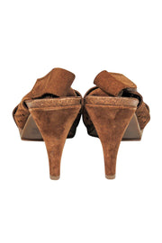 Current Boutique-Pedro Garcia - Brown Heels w/ Circle Cutouts Sz 7.5