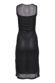 Current Boutique-Philosophy di Alberta Ferretti - Metallic Gray Ribbed Knit Tank Dress Sz 6