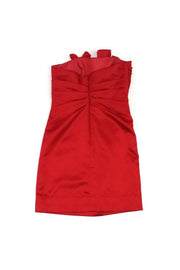 Current Boutique-Phoebe Couture - Red Ruffle Strapless Dress Sz 8