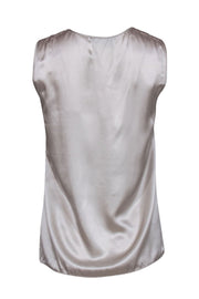 Current Boutique-Piazza Italia - Beige Taupe Silk Tank Sz S