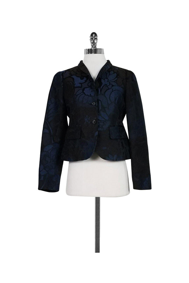 Current Boutique-Piazza Sempione - Blue Floral Blazer Sz 6