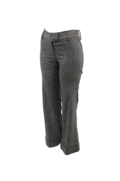 Current Boutique-Piazza Sempione - Gray Herringbone Wool Trousers Sz 2