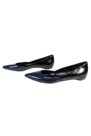 Current Boutique-Pierre Hardy - Patent Leather Royal Blue & Black Flats Sz 8.5