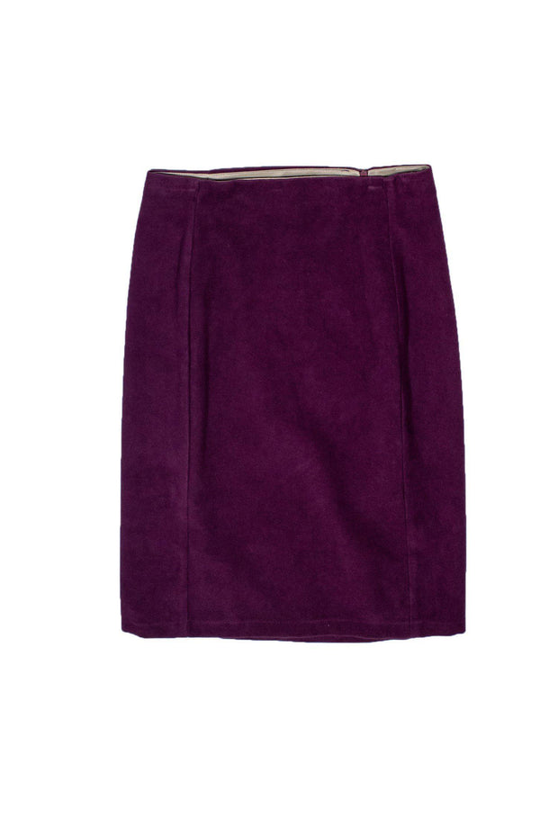 Current Boutique-Pinko - Faux Suede Purple Pencil Skirt Sz 6