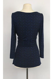 Current Boutique-Plenty by Tracy Reese - Navy Print Top Sz M