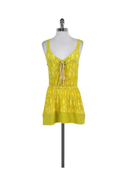 Current Boutique-Plenty by Tracy Reese - Yellow Print Sleeveless Tunic Sz P