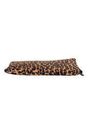 Current Boutique-Posse - Tan Leopard Print Calf Hair Clutch