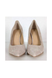 Current Boutique-Pour La Victoire - Beige Suede Pointed Pumps Sz 5.5