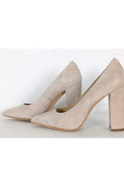 Current Boutique-Pour La Victoire - Beige Suede Pointed Pumps Sz 5.5