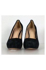 Current Boutique-Pour La Victoire - Black Suede Platform Heels Sz 10