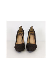 Current Boutique-Pour La Victoire - Brown Suede Heels Sz 8.5