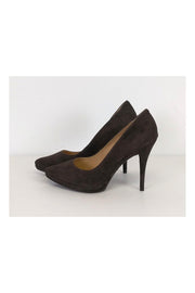 Current Boutique-Pour La Victoire - Brown Suede Heels Sz 8.5