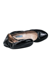 Current Boutique-Prada - Black Textured Ballet Flats Sz 11