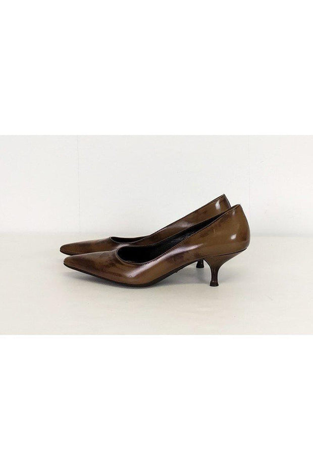 Current Boutique-Prada - Brown Pointed Toe Heels Sz 6