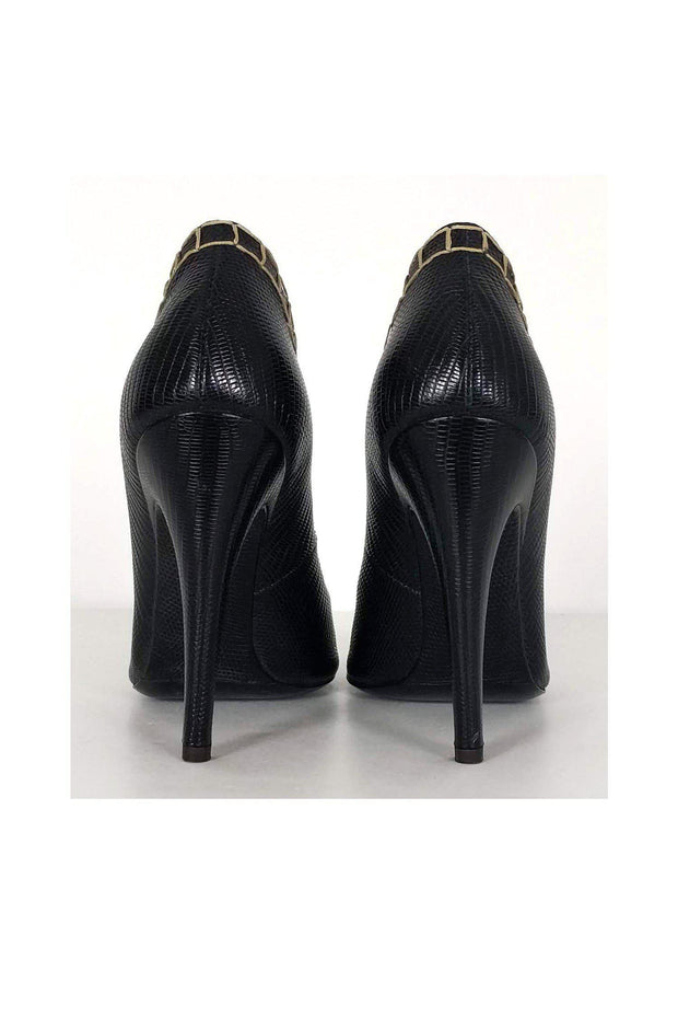 Current Boutique-Proenza Schouler - Black Embossed Pumps Sz 8