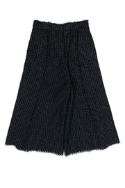 Current Boutique-Proenza Schouler - Black Tweed Wide Leg Culottes Sz 8