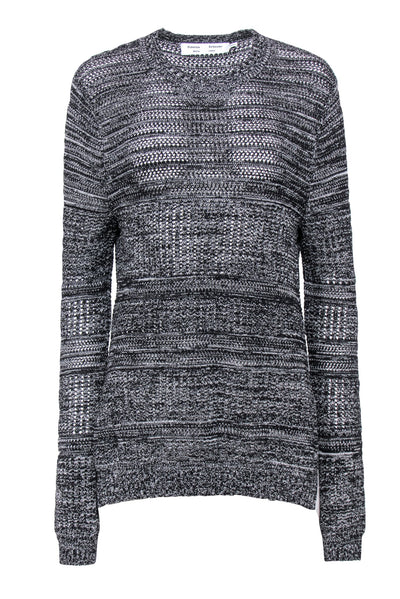 Current Boutique-Proenza Schouler - Black & White Knit Sweater Sz XL