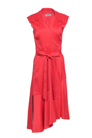 Current Boutique-Rachel Comey - Coral Wrap Dress w/ Ruffle Skirt Sz 4