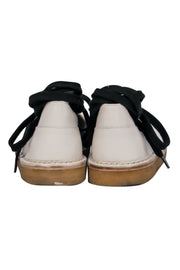 Current Boutique-Rachel Comey - Cream & Black Wrap Espadrilles w/ Mesh Design Sz 8