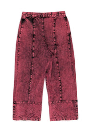 Current Boutique-Rachel Comey - Mauve Acid Wash Wide Leg Cropped Jeans Sz 6