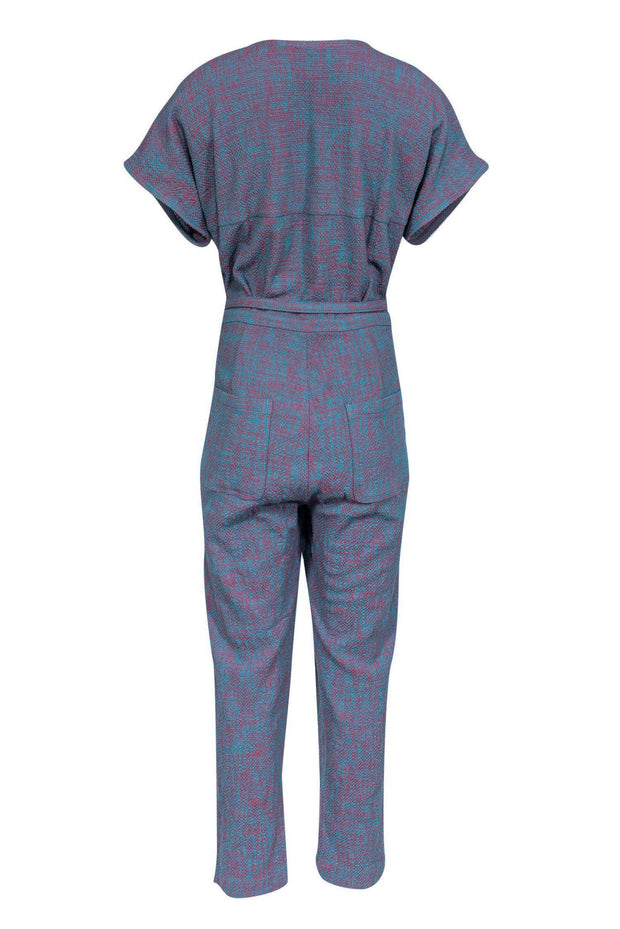 Current Boutique-Rachel Comey - Pink & Blue Glinda Belted Jumpsuit Sz 12