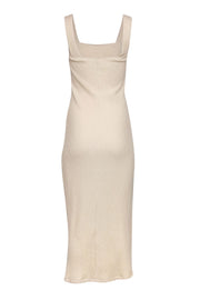 Current Boutique-Rachel Pally - Cream Ribbed Knit Tank Maxi Dress Sz M