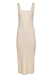 Current Boutique-Rachel Pally - Cream Ribbed Knit Tank Maxi Dress Sz M