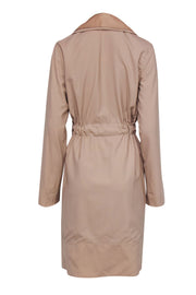 Current Boutique-Rachel Roy - Beige Double Collared Reversible Trench Coat w/ Belt Sz 4