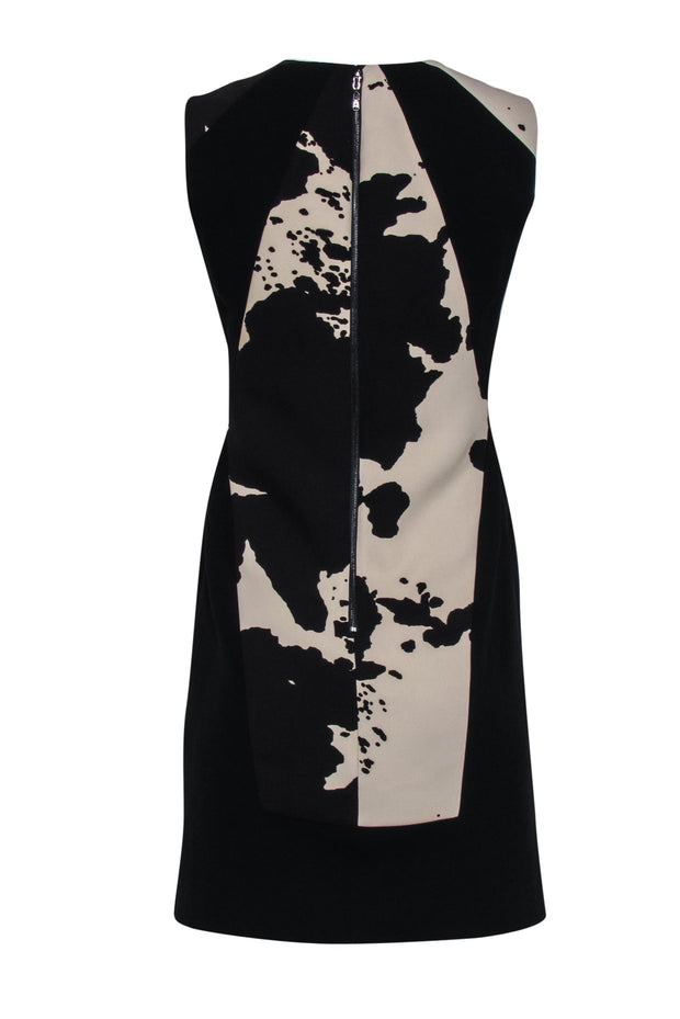 Current Boutique-Rachel Roy - Black & White Cow Print Sheath Dress Sz 4