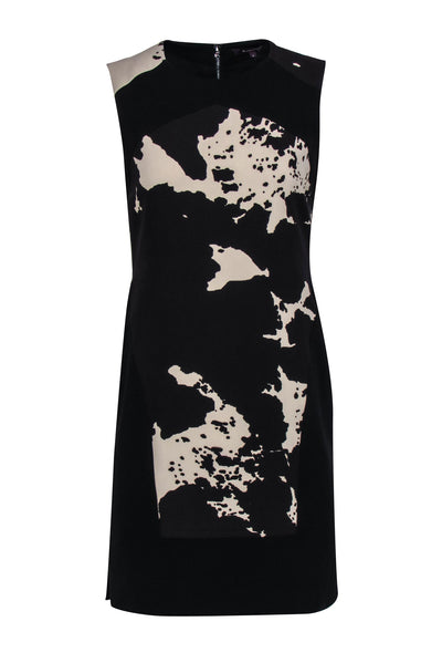 Current Boutique-Rachel Roy - Black & White Cow Print Sheath Dress Sz 4